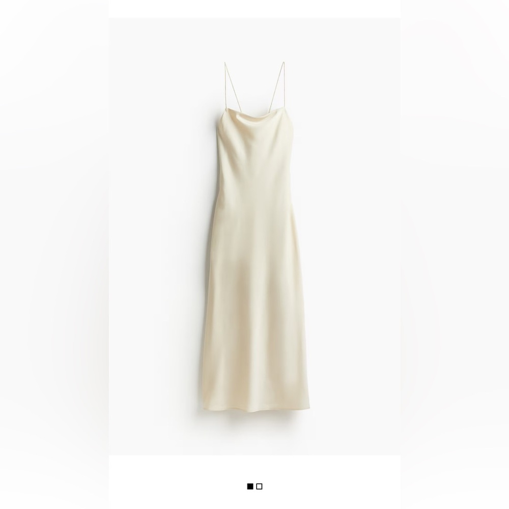 H&M Cream Slip Dress